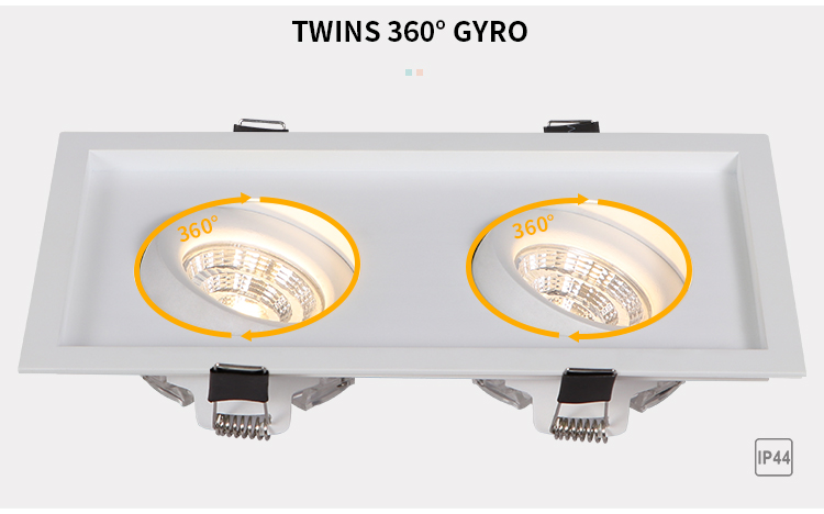 2X9.5W Recessed LED Downlight