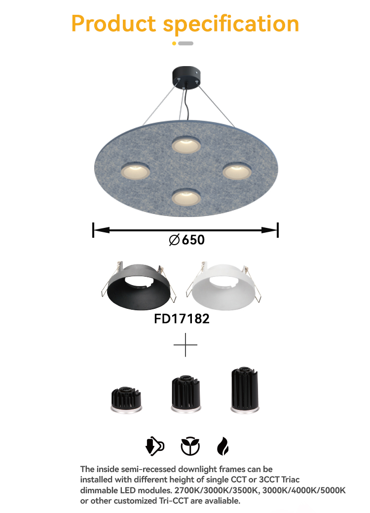 round office acoustical lighting