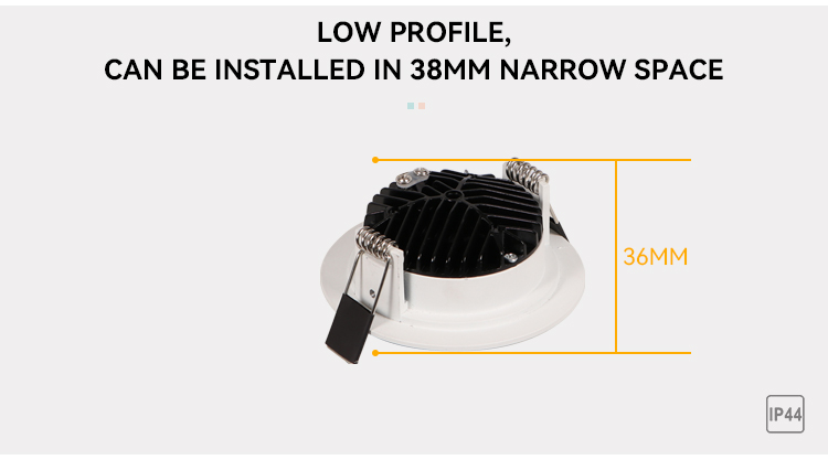 7W Fixed Recessed Downlight